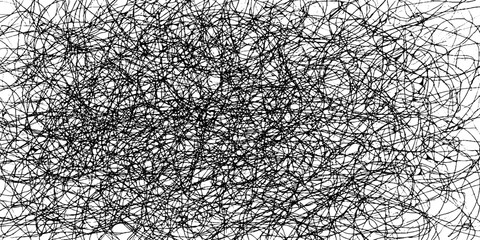 Abstract black scribbles background design for creative projects