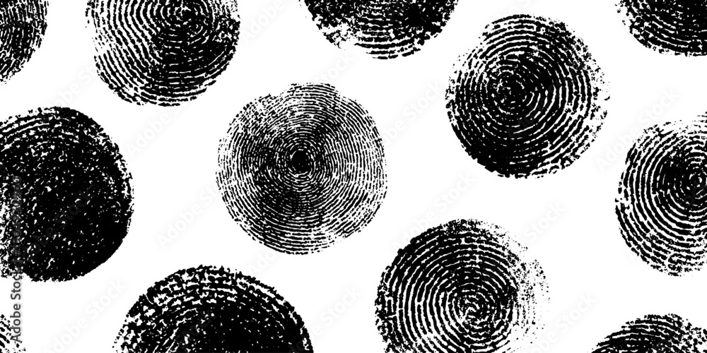 Poster circular rubber stamp textures collection for creative design projects