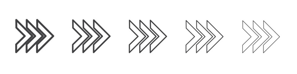 Arrow chevron icon Line graphics illustration symbol