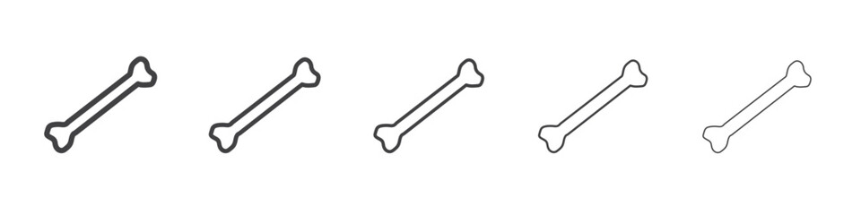 Bone icon Line graphics illustration symbol