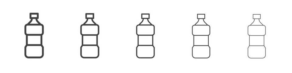 Bottle icon Line graphics illustration symbol