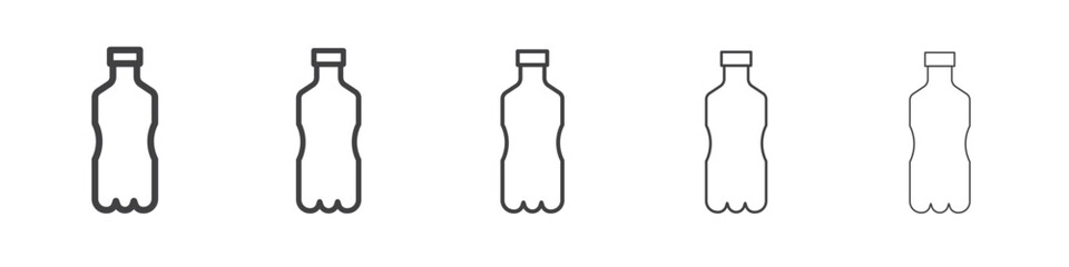 Bottle icon Line graphics illustration symbol