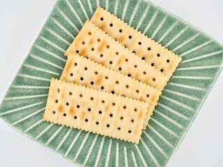 바삭하고 담백한 크래커, 음식