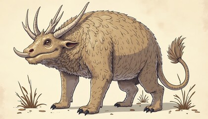 Fototapeta premium Fantasy creature illustration