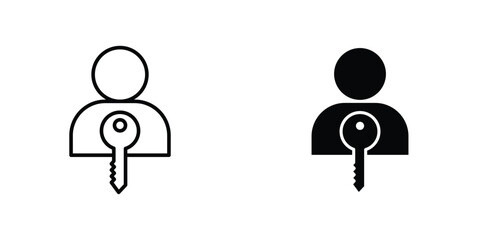 Authentication icon design collection. Vector sign and symbol for UI designs