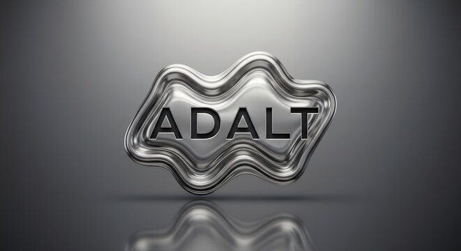 Metal Sign with Text Adalt