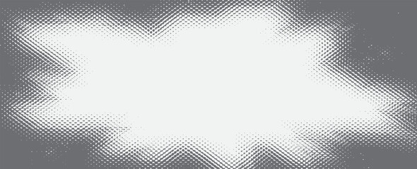 Grunge halftone gradient background. Faded grit noise texture. White and black sand wallpaper. Retro pixelated backdrop. Anime or manga style comic overlay. eps 10