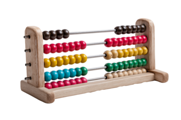 abacus classic educational tool  isolated on white background