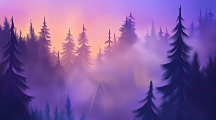 A burning forest with ghostly silhouettes in the smoke highly detailed with sharp focus - generated AI