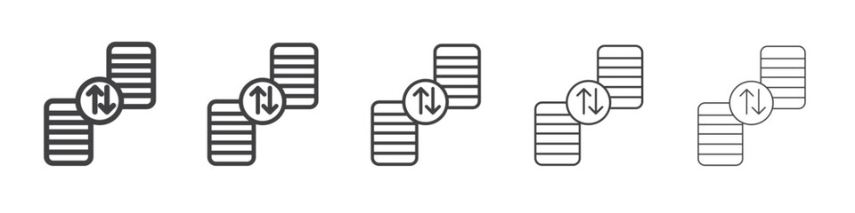 case priority icon Line graphics illustration symbol