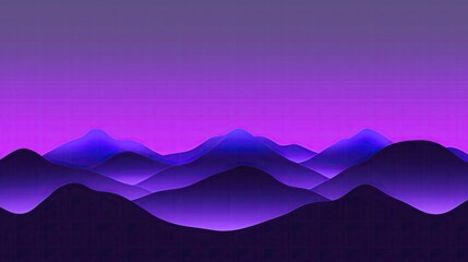 80s-style neon mountains with a purple sky highly detailed with sharp focus generated AI
