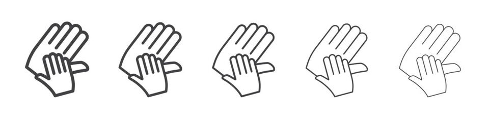 Obraz premium Charity for children icon Line graphics illustration symbol
