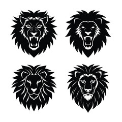 silhouette Lion Head Bundle