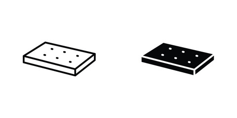 Mattress icon design collection. Vector sign and symbol for UI designs