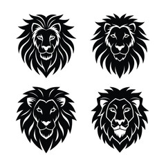 silhouette Lion Head Bundle