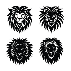 silhouette Lion Head Bundle