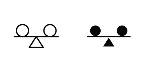 Stability icon design collection. Vector sign and symbol for UI designs