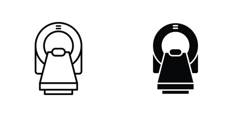 Tomography icon design collection. Vector sign and symbol for UI designs