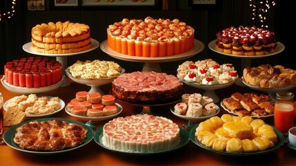 Delicious Holiday Dessert Buffet