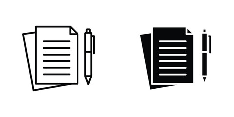 Wills and trusts icon design collection. Vector sign and symbol for UI designs