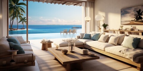 Embrace the tropical climate of Miami by incorporating architectural elements like open - air spaces, large windows, and a seamless indoor outdoor flow