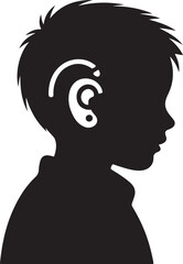 Child with Hearing Aid in Classroom