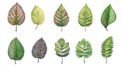 Autumn Leaf Collection: Watercolor Illustrations