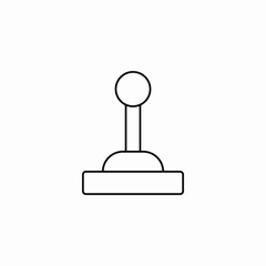 gaming joystick retro icon sign vector