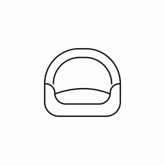 pet bed round icon sign vector
