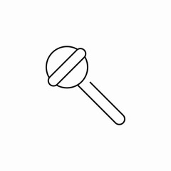round lollipop candy icon sign vector