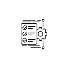 Workflow icon flat vector design.
