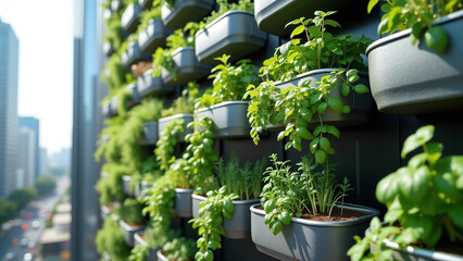 Vertical Urban Garden Timelapse – From Seeds to Lush Herbs on Modular Wall Planters