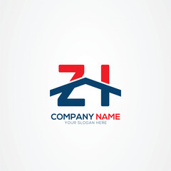 ZI or IZ Creative Modern Letters Logo Design Element