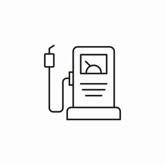 gas pump station icon sign vector