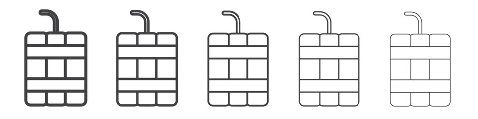 dynamite icon Line graphics illustration symbol