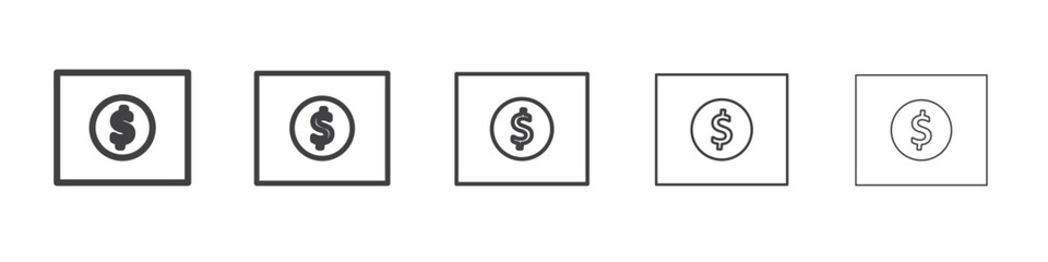Expensive icon Line graphics illustration symbol