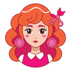 A stylish woman relaxes in a hairdressing salon chair as a hairdresser works, surrounded by mirrors, tools, and chic decor—capturing a moment of beauty and self-care.
