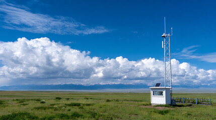 Wind Data Collection Station Modular Sensor Mast Speed Direction Solar Equipment Technical Ppt Research