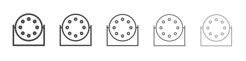 laser lamp icon Line graphics illustration symbol