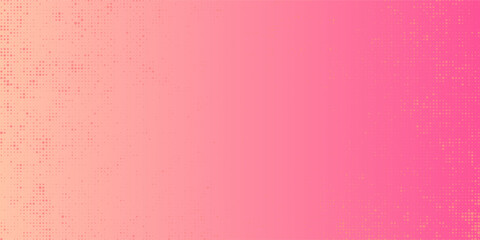 Pink orange polka dots gradient halftone background. Pop art cartoon dot texture with comic graphic design, Horizontal abstract pattern wall for cover digital technology.