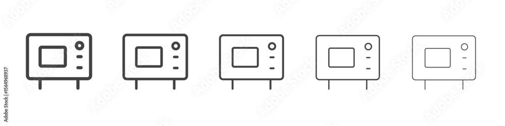 Wall mural logout exit icon line graphics illustration symbol