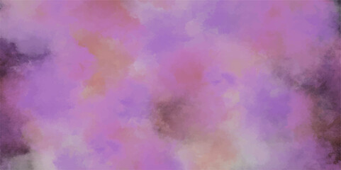 Fantasy light red, pink shades watercolor background. light pink and white colors background for design subtle color. Soft pink grunge background frame plane sky view with stars and sunset