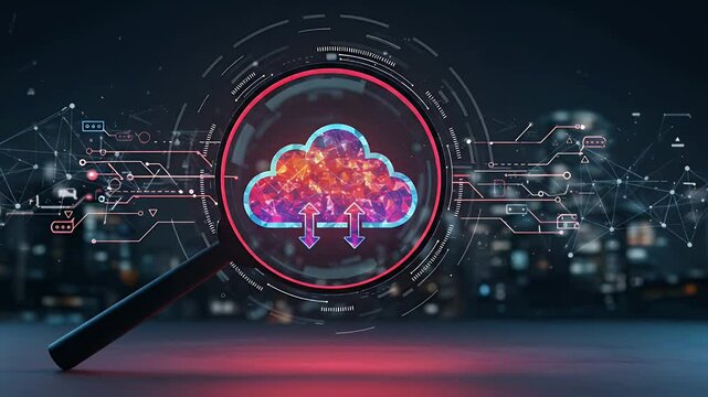 Abstract cloud computing concept
