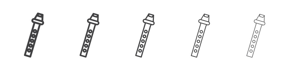 piccolo icon Line graphics illustration symbol