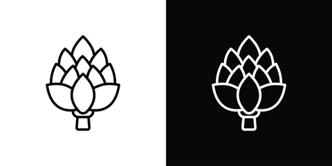 Artichoke icon logo element. Vector illustration. EPS10