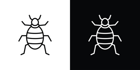 Bedbug icon logo element. Vector illustration. EPS10