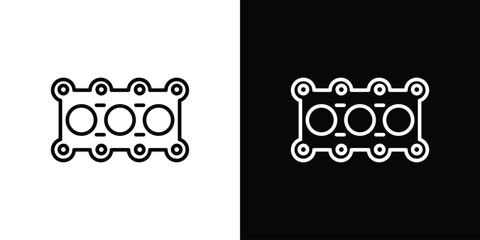 Car gasket icon logo element. Vector illustration. EPS10