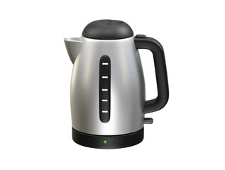 Electric Kettle Stainless Steel icon 3d illustration. Electric jug icon 3d