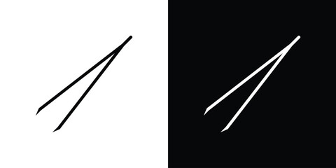 Eyebrow tweezers icon logo element. Vector illustration. EPS10