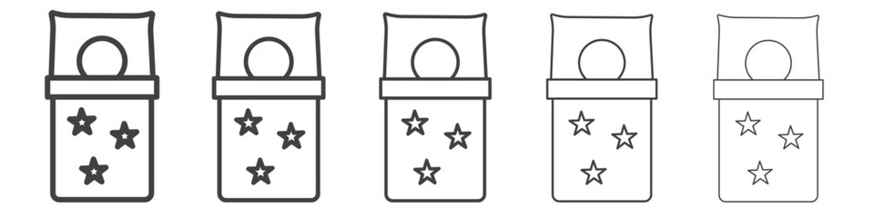 Sleep Icon Line graphics illustration symbol